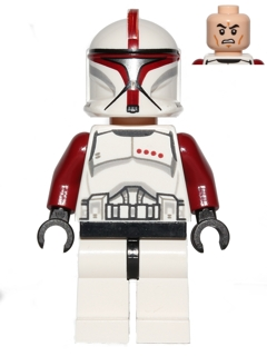 LEGO Minifigure -- Clone Trooper Captain (75021)-Star Wars / Star Wars Episode 2 -- SW0492 -- Creative Brick Builders
